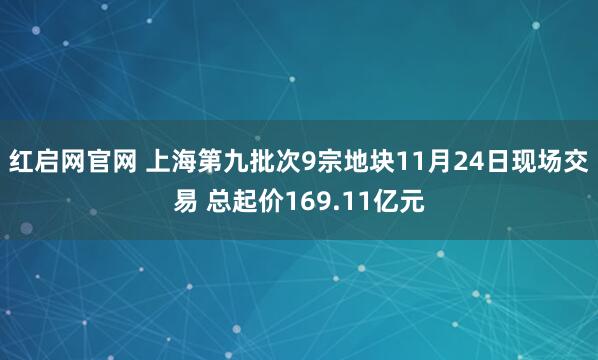 红启网官网 上海第九批次9宗地块11月24日现场交易 总起价169.11亿元